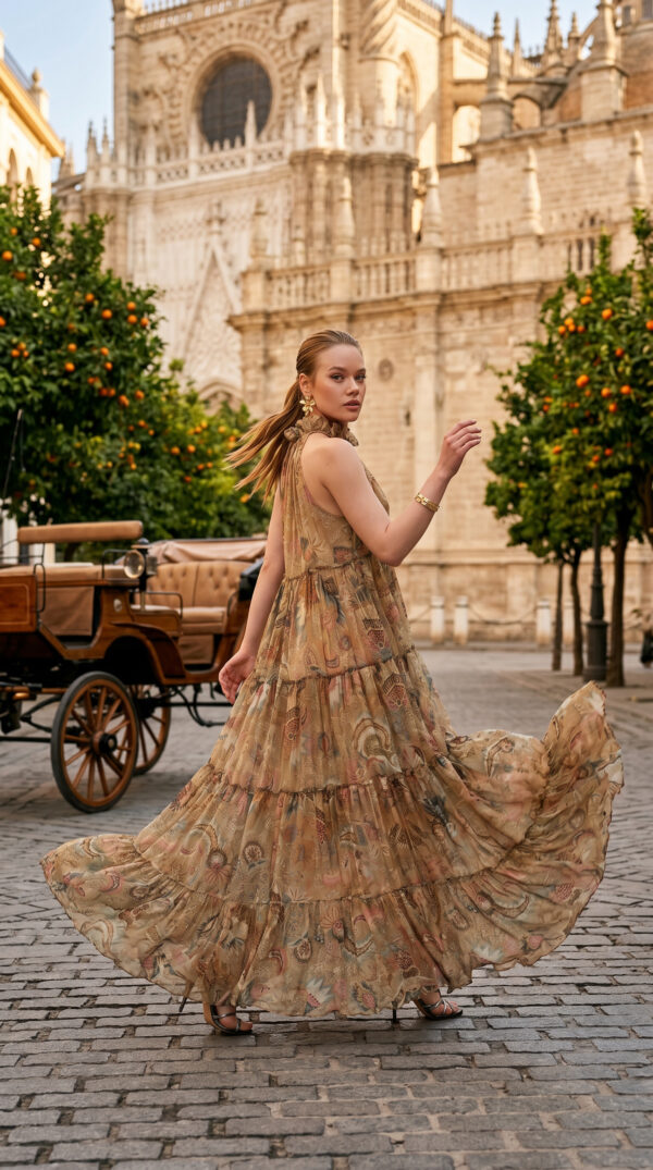 Jana Silk Boho Dress