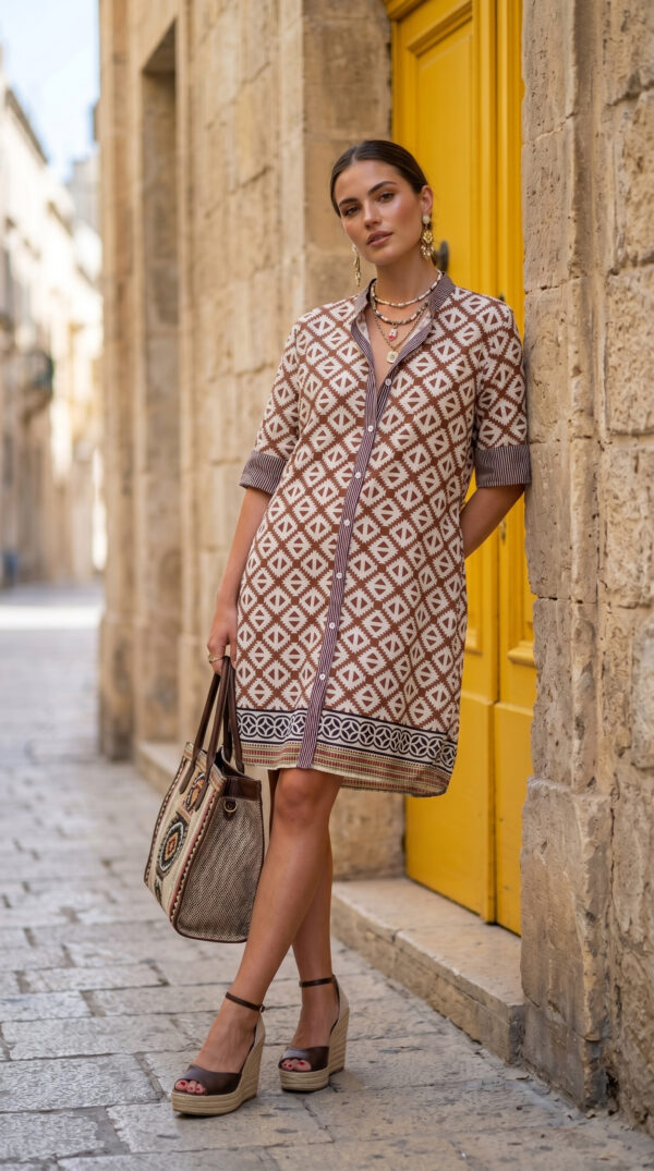 735A2149-C576-4512-93FC-49A66219257B Jana Gömlek Elbise Browni