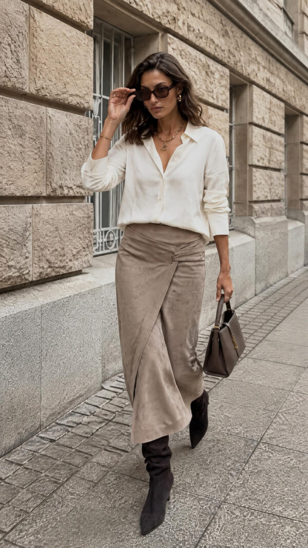 1E818C7F-C031-442B-9DBC-8F840248A201 Jana Skirt Süet