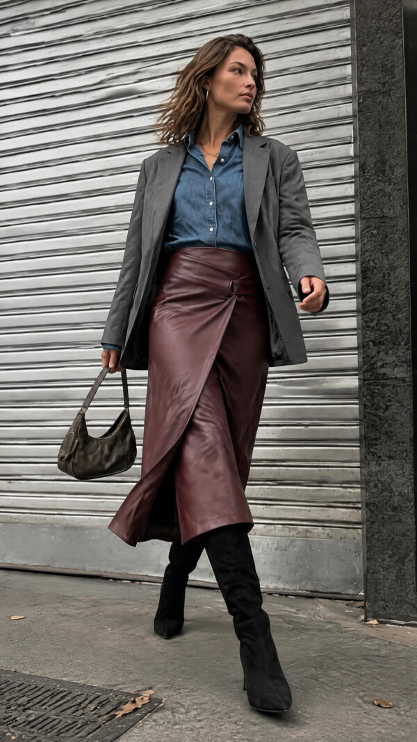 36A62449-263D-4FCB-928A-FDBF519EA066 Jana Skirt Bordo