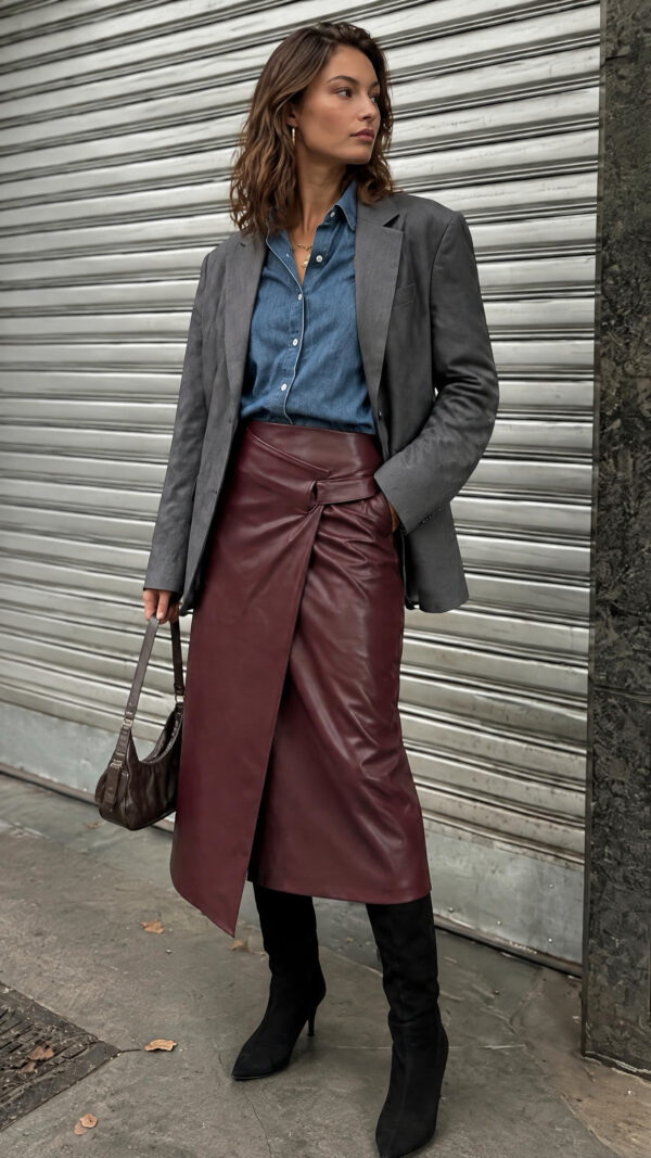 E5821AE0-566B-4428-BBEA-527154528FB3 Jana Skirt Bordo